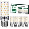 Tailcas Lampadine LED E27 Calda, 6 pezzi 12W, 1000lm, Luce Bianco Caldo 3000K, Equivalente 100W Lampada Alogena, Non Dimmerabile Nessun Sfarfallio Risparmio Energetico