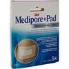 3M Medipore+Pad Medicazione adesiva con Tampone Assorbente 5 x 7,2cm, 5pezzi