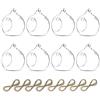 Sziqiqi 8PCS 80 mm Appendere portacandele in Vetro globi terrario Wedding portacandele candeliere, Vetro, Transparent, 8Pcs