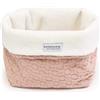 BAMBOOM Cestino Portaoggetti per il Bagno Honey - Cm 14x20x14h - Nudepink