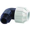 STP fittings 08335510 - Giunto ad angolo di 90° in polipropilene, filettatura maschio, da 25 mm x 3/4