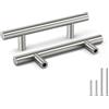 Goldenwarm 15 Pezzi Maniglie per Mobili Moderni Maniglie per Mobili da Cucina -LS201BSS90 Maniglie Cucina Maniglie Armadio Maniglie Acciaio Inox Distanza dei Fori 90mm