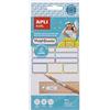 Apli Kids - 17794, Etichette adesive plastificate 35 pezzi