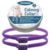 Pets4Luv Collare calmante per Gatti - Collari calmanti ai feromoni, Anti ansia per Gatti di Taglia Piccola, Media e Grande - Regolabile e Impermeabile, 100% Naturale, Confezione da 2 Viola