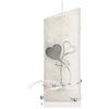 Wiedemann wiede Uomo Matrimonio Candela Bianco Madreperla, Cera, Argento, 22 x 8.5 cm