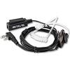 Retevis Cuffia Walkie Talkie, Auricolare 2 Pin Compatibile RT24 RT15 RT27 RT5R Baofeng UV-5R BF-88E BF-888S Ricetrasmettitore Tubo Acustico Trasparente (1 Pezzo)