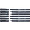Schneider Pictus Fineliner (tratto 0,1 mm), confezione da 6 pezzi, nero