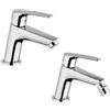 Jacuzzi Set miscelatori Lavabo e bidet Lucente di Jacuzzi | Rubinetteria per piletta click clack