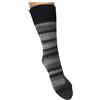 Hirsch Natur Calzino corto adulto in lana bio -col. righe toni grigio