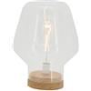 Lussiol 233828 Poster, Lampada Decorativa, Sughero/Vetro, 40 W, Naturale e Trasparente, ø37 x H47,5 cm