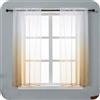 GIRASOLE HOME Coppia Tende Voile Semi Trasparenti Colore Sfumato Bianco e Maggese Tenda per Soggiorno Camera Cameretta Cucina e Interni 2 Pannelli con Tasca 70x148cm