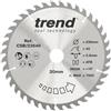 Trend Lama per sega combinata CraftPro TCT, diametro 235 mm x 40 denti x foro 30 mm, punta in carburo di tungsteno, CSB/23540