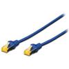 Digitus DK1644A005B Cavo Patch RJ45 Cat6A Doppia schermatura 0.5m Blu