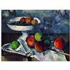 ArtPlaza Cezanne Paul Still Life with Fruit Bowl Pannello Decorativo, Legno, Multicolore, 80x60 cm