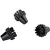 Polti PAEU0250 Kit 3 Spazzolini in Nylon per Vaporetto, Agisce su Macchie Difficili