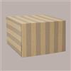 LUCGEL SRL 5 Pz Scatola Porta Torta Gelato in Cartoncino grafica Gessato Cubetto Box 33x33H15cm