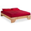 Vivere Zen Letto in legno massello artigianale - ARBRA Tarassaco Alto (Misure Est. 187x209,5 (Int. 180x200))