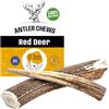 RF - Deer Corno di Cervo per Cani 100% Naturale Osso di Cervo per Cani Masticativi Naturali, Giochi e Snack Bocconcino per Cane Taglia M HARD Version 51-70 g 11-13 cm 1 pezzo