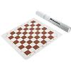 Andux Chess Game Scacchiera Arrotolabile Solo Scacchiera XQQP-01 (Marrone, 35x35cm)