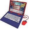 Lexibook JC598SPi3 Spider-Man - Laptop bilingue per scopi educativi Inglese e Tedesco, 124 attività, Matematica, logica, Musica, Orologio, Giochi per Bambini (Ragazze e Ragazzi), 4+ Anni