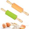 2 Pezzi Mattarello Silicone, Mattarello Bambini Piccolo, Mattarello in  Silicone Antiaderente con Manici in Legno, Mattarello per Pasticceria in  Silicone, per Pasticceria Pizza Biscotti (Verde+Rosa) : : Casa e  cucina