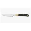 Arcos Coltelli da Tavola per Carne in Acciaio Inossidabile Nitrum 11 cm - Manico in Poliossimetilene (POM), Ideale per Tagliare con Facilità e Precisione - Nero e Oro, Serie Regia