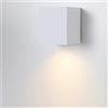 LUSSIOL Applique da Parete Interno/Esterno Snoozy S, Bianco