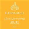 Hannabach 652357 Set Corde per Chitarra Classica Serie 800, Tensione Super Bassa, Argentato