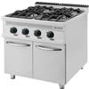 Cucina professionale a gas con 4 fuochi SERIE 900