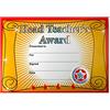 Superstickers DMC10020 Head Teacher' s Award scintillante scuola certificato, 20 Pezzi