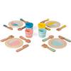 Janod - Set da Cucina in Legno 20 Pezzi retrò - Giocattoli di Simulazione Gioco di Cucina - Sviluppo della Motricità Fine e dell'Immaginazione - A Partire da 3 Anni, J06600