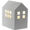 Lussiol 233854 Lampada da comodino Metallo, 40 W, Bianco, L14 x H20 x P23 cm