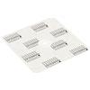 LUX ELEMENTS Manicotto per zona di dilatazione DRY-DBDZM 120, sottile e resistente agli strappi, 12 x 12 cm, in tessuto non tessuto di polipropilene per sigillare i tubi