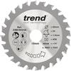 Trend Lama per sega circolare CraftPro, diametro 85 mm x 24 denti x foro 15 mm, punta in carburo di tungsteno, CSB/8524A