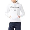 Champion Legacy Classic Logo, Felpa con Cappuccio Uomo, Bianco, XS