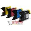 KIT 4 CARTUCCE DI PULIZIA TESTINE PER BROTHER LC1240 LC1280 - NO-NAME