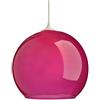 LUSSIOL 250150 Sospensioni per illuminazione interna, Vetro, Lampone