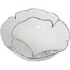 DRW Centro Rotondo in Ceramica Bianco e Argento 25 x 10 cm, Vari, Grande