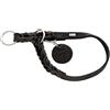 HUNTER SOLID EDUCATION, collare da dressage per cani, in pelle, morbido, facile da impugnare, 35-40 (S-M), nero