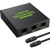 LiNKFOR 3 Porte SPDIF Splitter Audio Digitale Ottico 5.1CH 1x3 Splitter Toslink Supporta Dolby-AC3 DTS LPCM 2.0 con 1M Cavo Ottico per PS3 DAC Convertitore Blu-Ray DVD HDTV STB