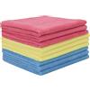 ZOLLNER 9 panni microfibra - multiuso - lavabili in lavatrice a 60°C - senza lasciare aloni e pelucchi - 32x32 cm - colori assortiti - Qualità alberghiera