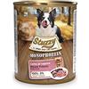 Stuzzy, Cibo Umido per Cani Adulti al Gusto Maiale Fresco, Preparato Monoproteico in Patè - Totale 4,8Kg (6 Lattine da 800G)