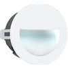 EGLO Led luce da incasso per esterni Aracena, faretto da incasso a Led in vetro, plastica, alluminio, in bianco e trasparente, lampada da esterno, IP64, Ø 12,5 cm