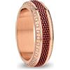 BERING, Set di Anelli Intercambiabili da Donna, in Oro Rosa e Rosso con L'Esclusivo Sistema Twist & Change, Huang-He