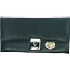 Alassio cameriere Portafoglio Portamonete in vera pelle di nappa, ca. 18,5 x 9,5 cm, 18 cm, Nero
