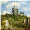 ArtPlaza Van Gogh Vincent Blut Fin Windmill Pannello Decorativo, Legno, Multicolore, 50x50 cm
