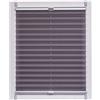 sunlines SunL Ines Plissettato Made in Germany, Luce del Giorno, Crepes Uni Klemmfix, Argento Grigio Schiene, 65 X 150, Tessuto, Antracite, 65 x 2.3 x 150 cm