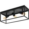 Eglo Soffitto SILENTINA luce L nero: 54 centimetri B: H 18 centimetri: 20,5cm