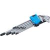 BGS 794 | Serie di chiavi ad angolo | extra lunghe | profilo a T (per Torx) con alesatura T10 - T50 | 9 pz.