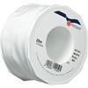 Präsent - Lione Nastro taffetà cablato bianco 60 mm di larghezza, 25 m di lunghezza